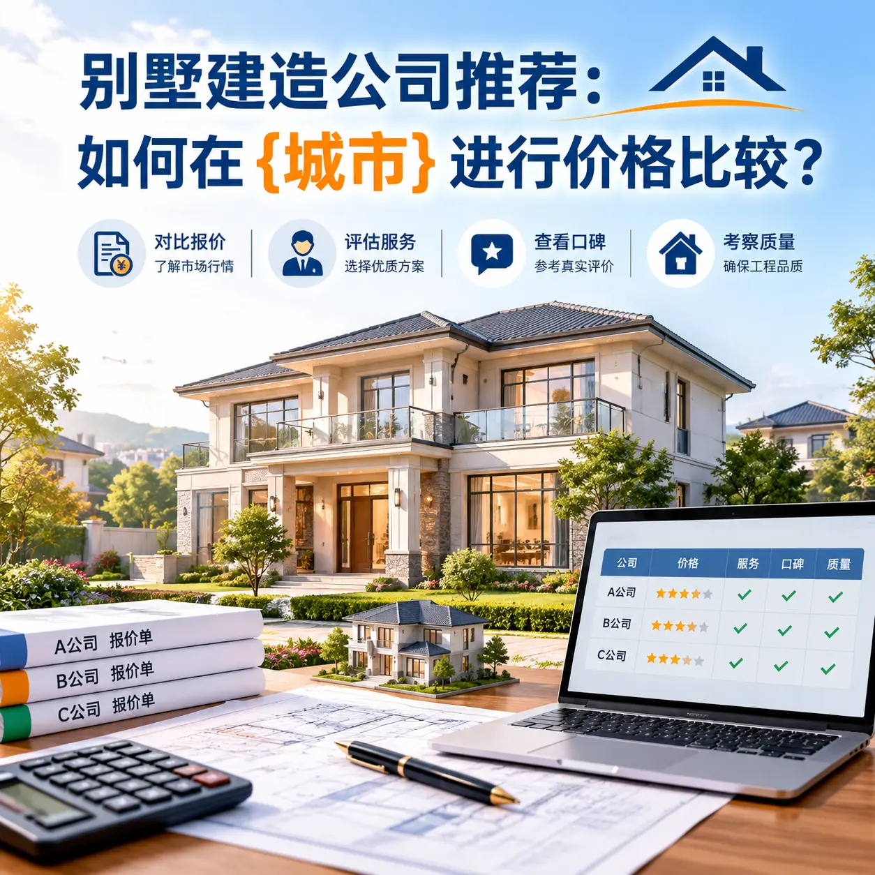 别墅建造公司推荐:如何在 正安 进行价格比较?
